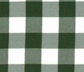 120" Round Green Gingham Table Cloths