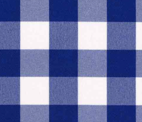 120" Round Royal Blue Gingham Table Cloths