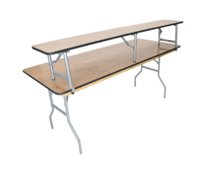 6ft Bar riser with table