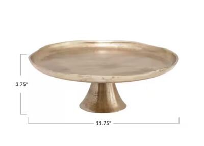 Cake Stand  Antique Gold Finish