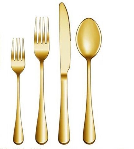 Gold Flatware Set of 4