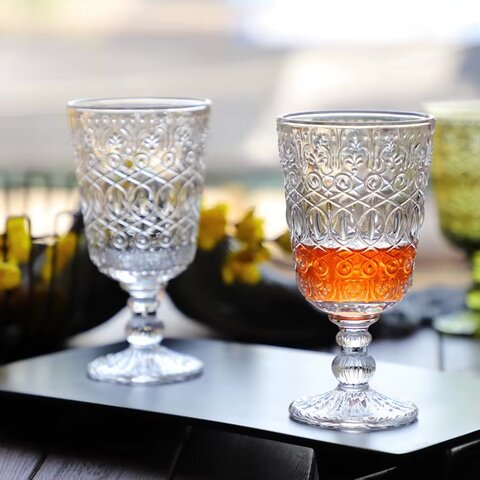 Water Goblet / Vintage Clear