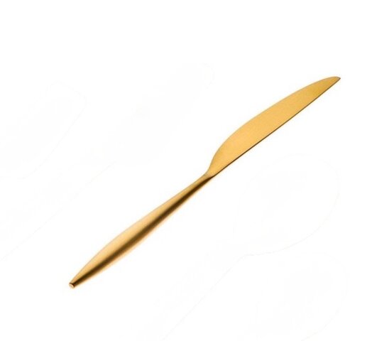 Individual Dinner Knife Matte Gold