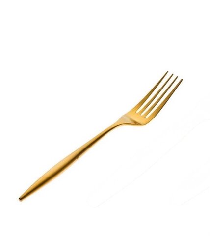 Individual Dinner Fork Matte Gold