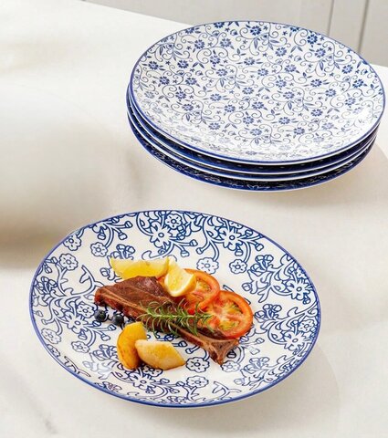 Dinner Plate  Blue Floral