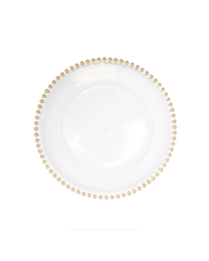 Charger / Beaded Rim Acrylic 13'