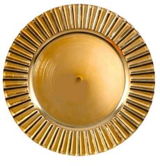 Charger / Gold Fluted 13'