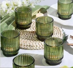 Green Glass Votives