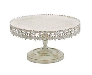 Cake Stand / Victorian White Wash