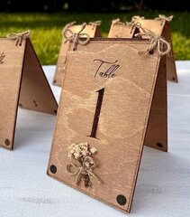 Wood Table Numbers