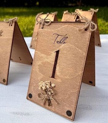 Wood Table Numbers