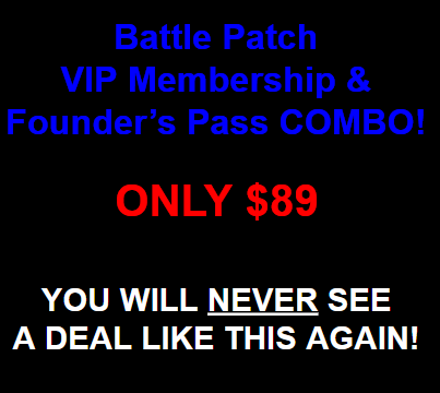 BATTLE PATCH AND FOUNDER'S PASS COMBO