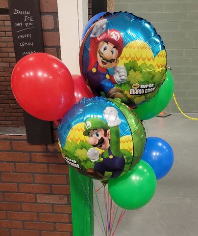 Mario and Luigi Balloon Bouquet