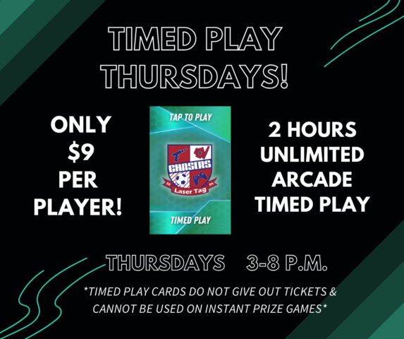 TIMED PLAY THURSDAYS 