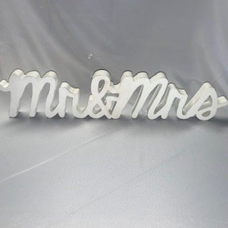 Mr. & Mrs. Script Sign