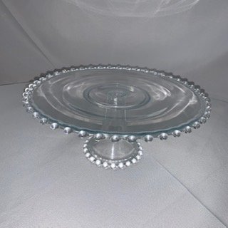 Cake Stand: Glass with Ball Edge 12