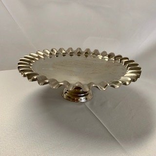 Scalloped Silver Collection: Pedestal Cake Stand 17