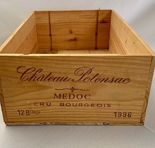 Chateau Potensac Wine Box, Wood 13