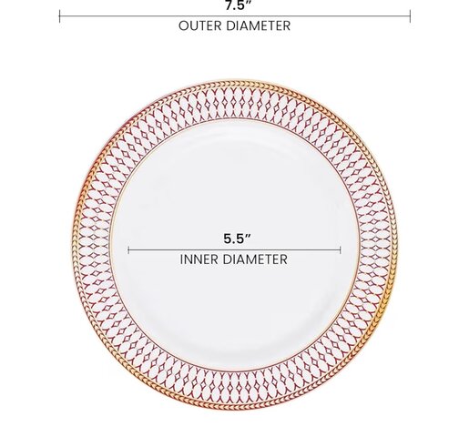 Appetizer Plate, Plastic 