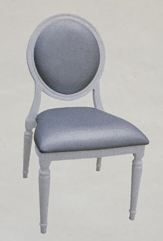 Chairs, Louis Collection - Silver Cushion