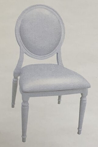 Chairs, Louis Collection - White Cushion