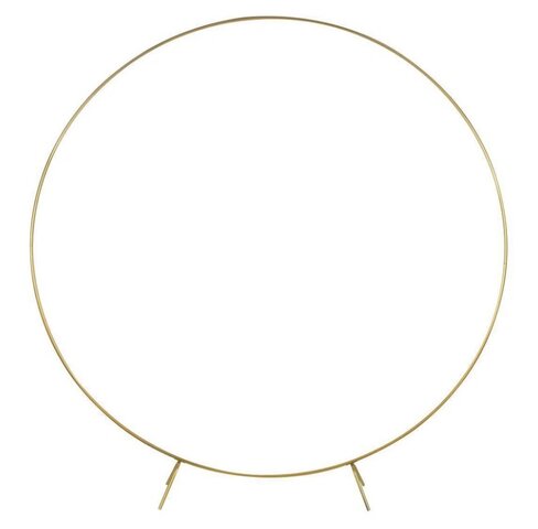 Gold Backdrop Stand: 7' Diameter