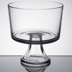 Truffle Compote Bowl, Clear Glass 8"D
