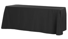 90"x156" Banquet: Solid Poly Black (While supplies last)
