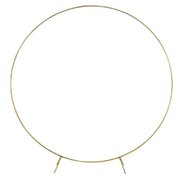 Gold Backdrop Stand: 7' Diameter