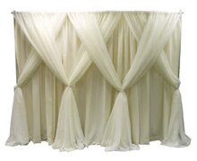 Double-layered Drape Package - Ivory (10'-12' sections)