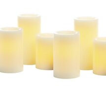 Candle:  LED Pillar Candles (various heights) ea.