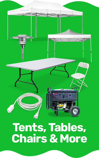 Tents, Tables, Chairs, and More