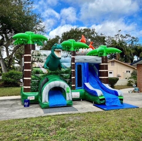 Dinosaur Bounce And Slide Combo For Rent