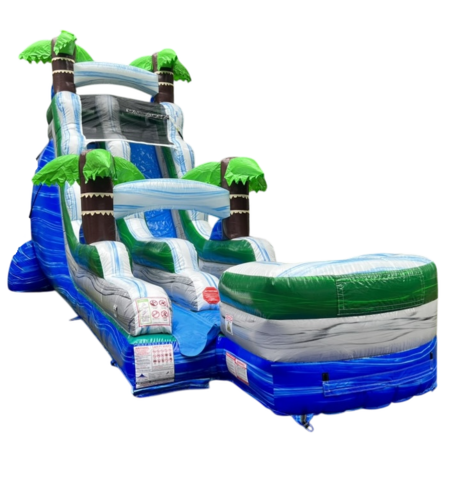 19 Ft Tropical Waterslide 