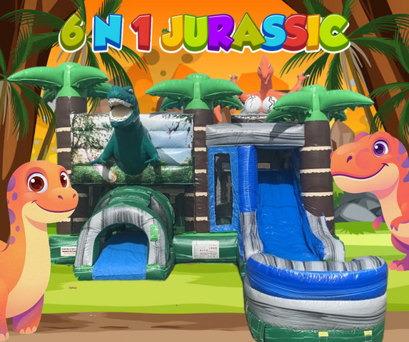 Dinosaur Bounce And Slide Combo For Rent