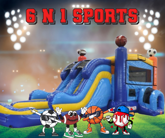 Sports Double Lane Bounce And Slide For Rent