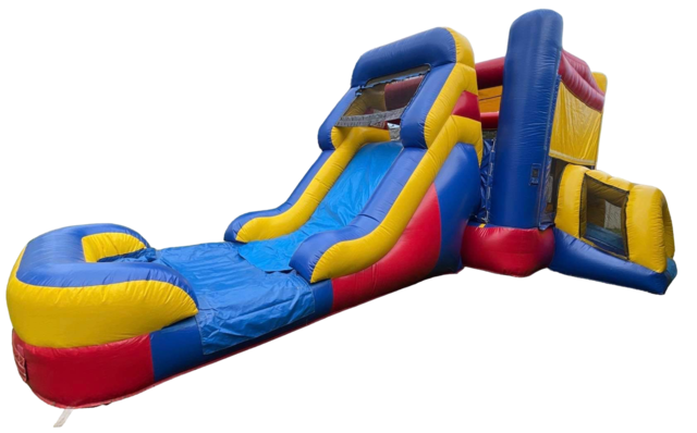 COLORFUL BOUNCE HOUSE AND SLIDE COMBO RENTAL