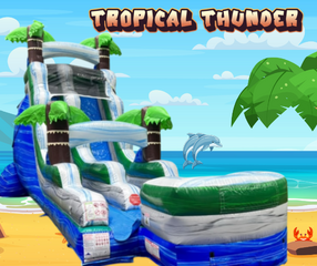 19 FT TROPICAL THUNDER SLIDE