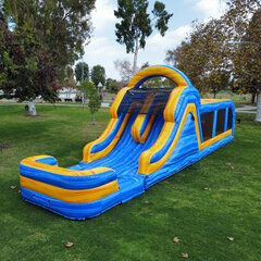 50 FT Blue Wave Dual Lane Cbstacle Course
