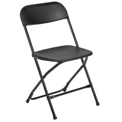 FOLDING BLACK OR WHITE CHAIRS