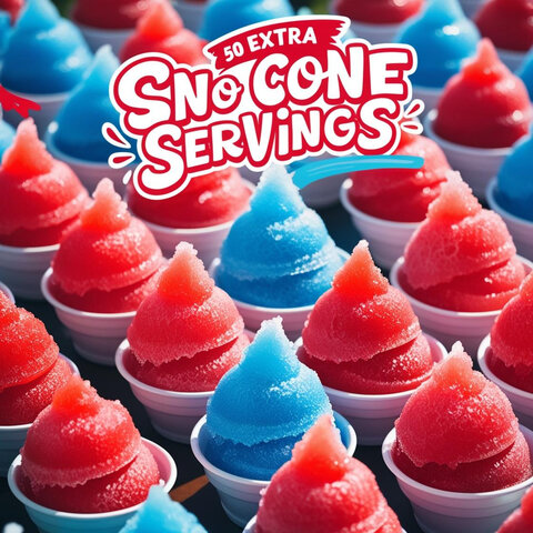 50 extra servings of Sno Cone