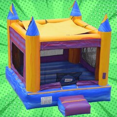 14Ft Castle Bounce House Marble