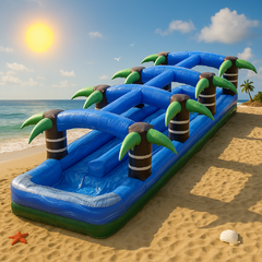 37Ft Long Dual Lane Slide N Slide