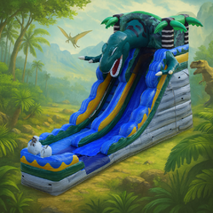 16Ft Jurassic Slide 'DRY USE ONLY'