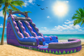 18 Ft Purple Crush Dual Lane Slide 'Dry Use Only'