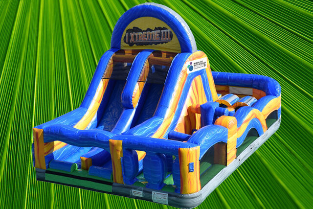 50Ft Extreme Mega Marble Obstacle Course Dry Slide