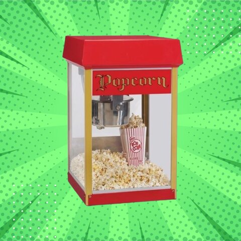 Popcorn Machine: Comes With 50 Servings