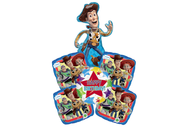 Toy Story Buzz Lightyear Woody Birthday Balloon Bouquet