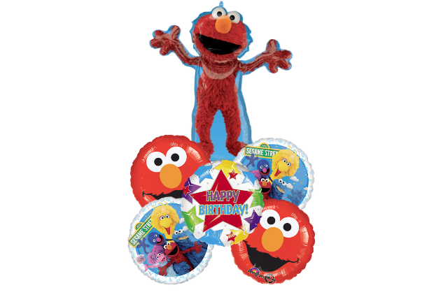 Elmo Sesame Street Birthday Balloon Bouquet