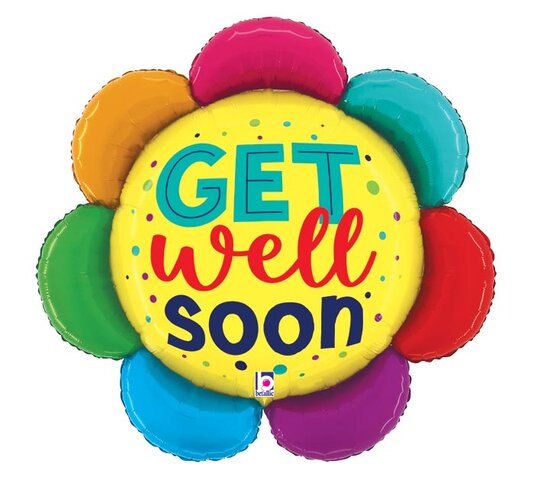Flower Get Well Soon Balloon